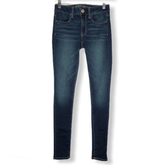 AMERICAN EAGLE Dark Wash Skinny Jegging - Picture 1 of 6